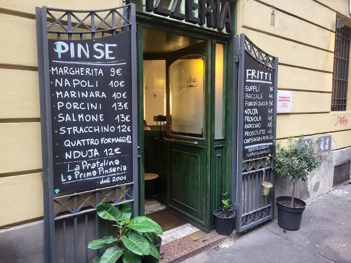 Menu di La Pratolina 