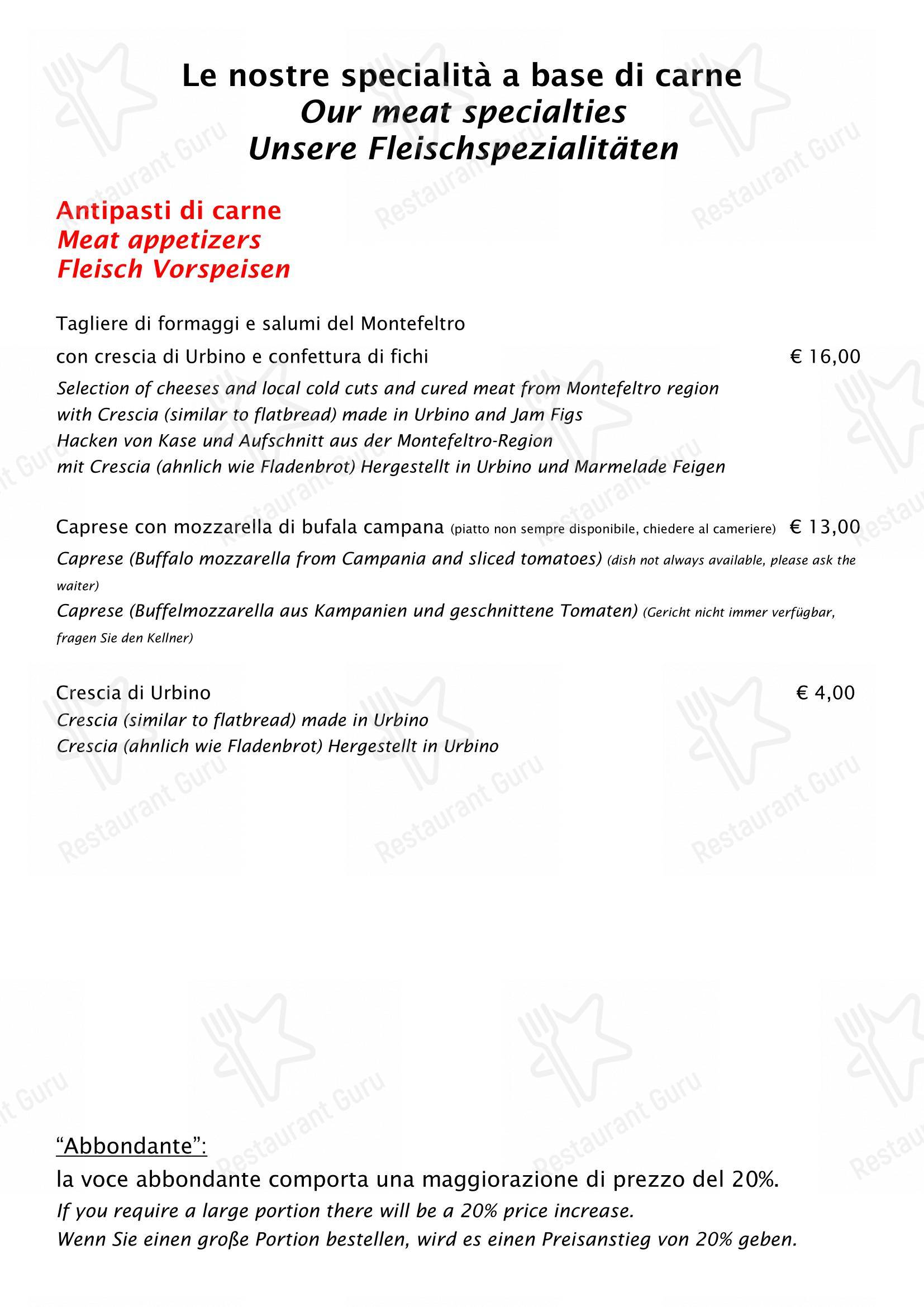 La Riva da Franco in Marotta - Коктейльная карта