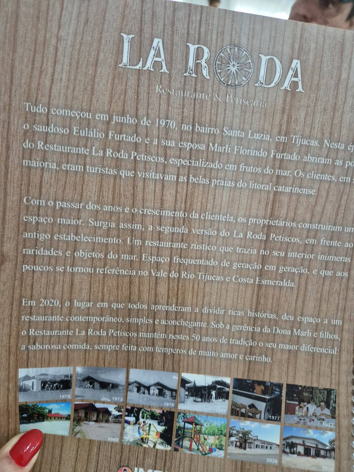 La Roda cardápio