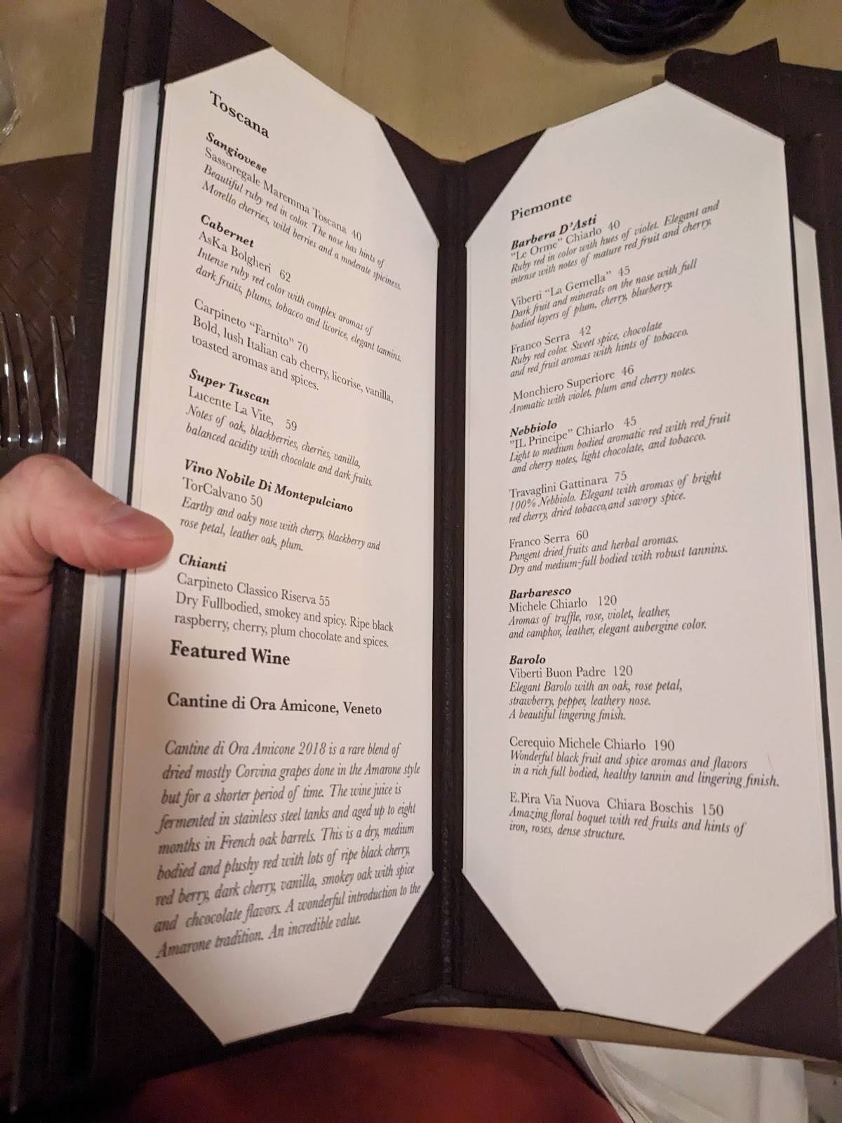 Menu at La Rustica on Magnolia restaurant, Summerville