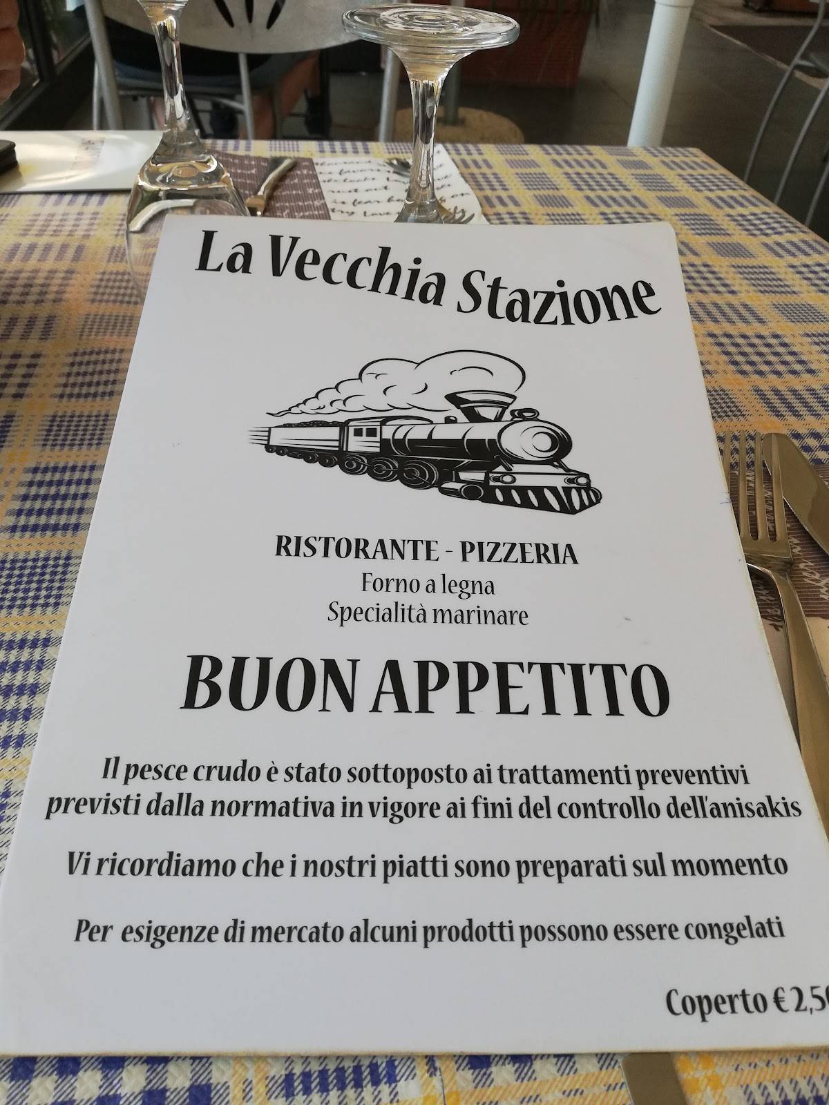Menu di La Vecchia Stazione