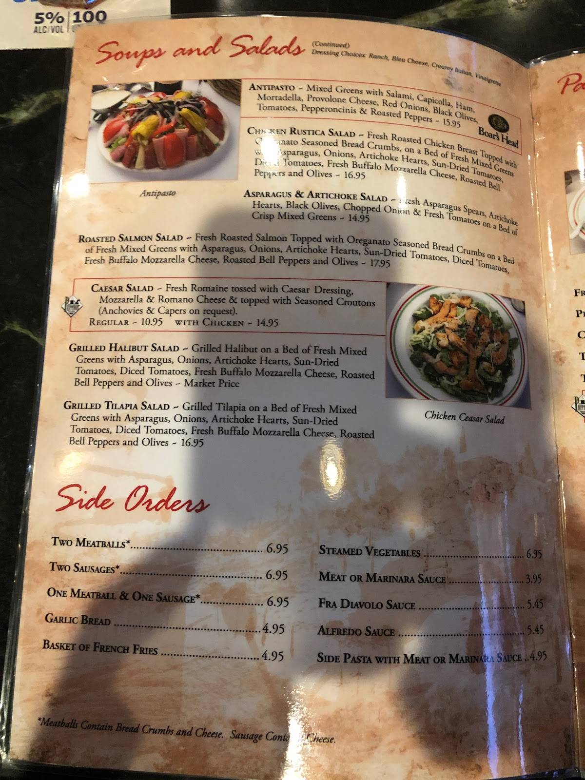 Menu at DeLucia's Italian Restaurant & Bar, Lake Forest, Rockfield Blvd 2s