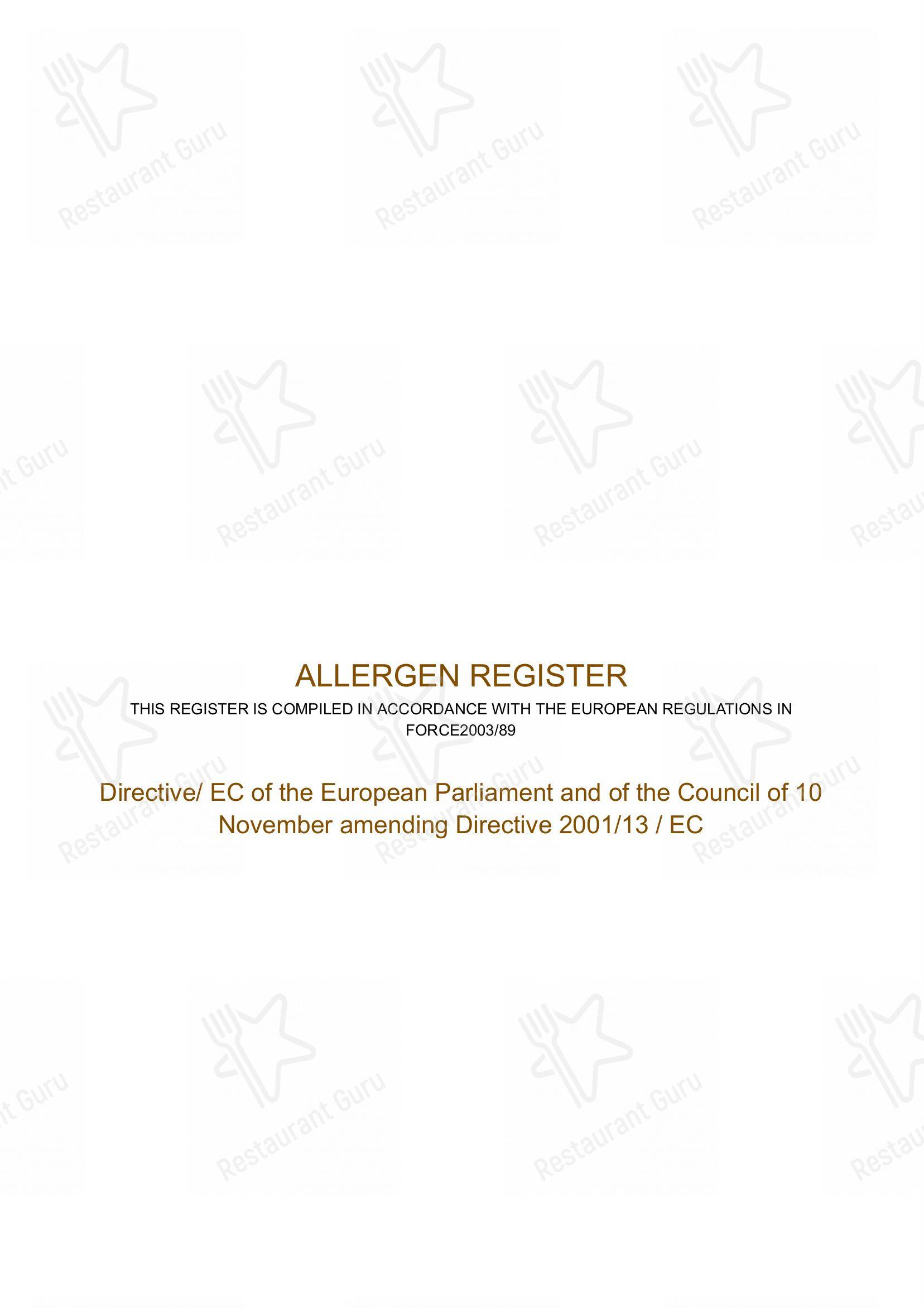 Menu bar per LaltroBaffo Ristorante ristorante