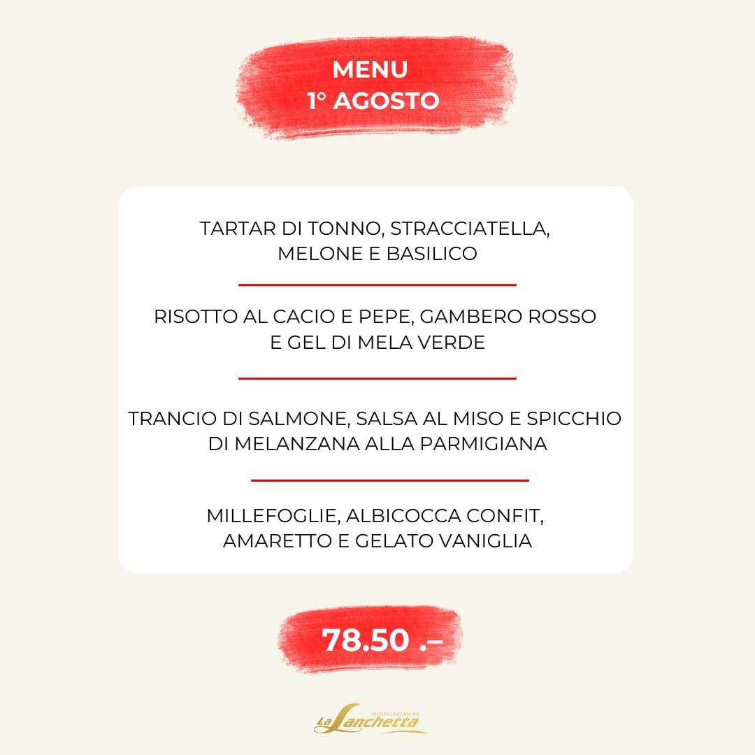 Menu di Lanchetta Lounge Bar & Pinsa. 