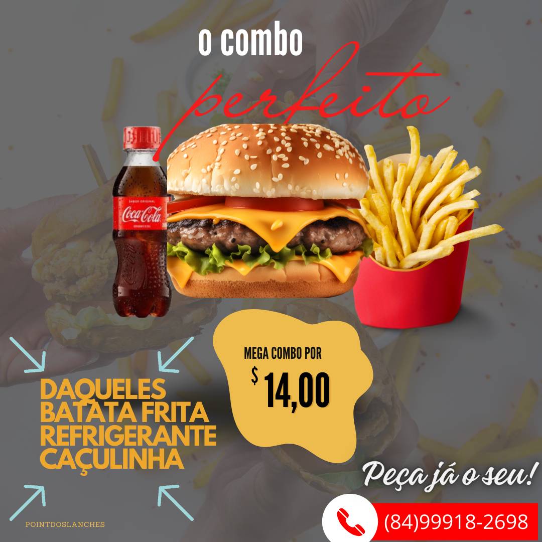 Lanchonete Point dos Lanches cardápio