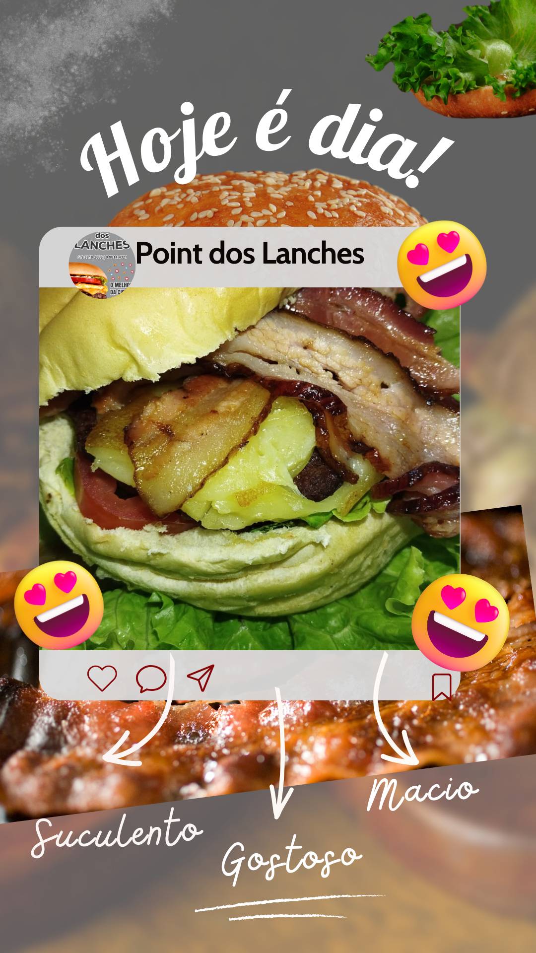 Lanchonete Point dos Lanches cardápio
