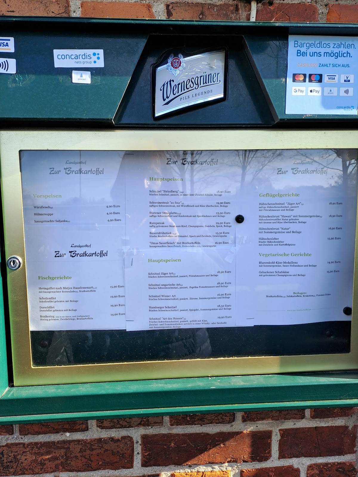 zur bratkartoffel groß stieten speisekarte