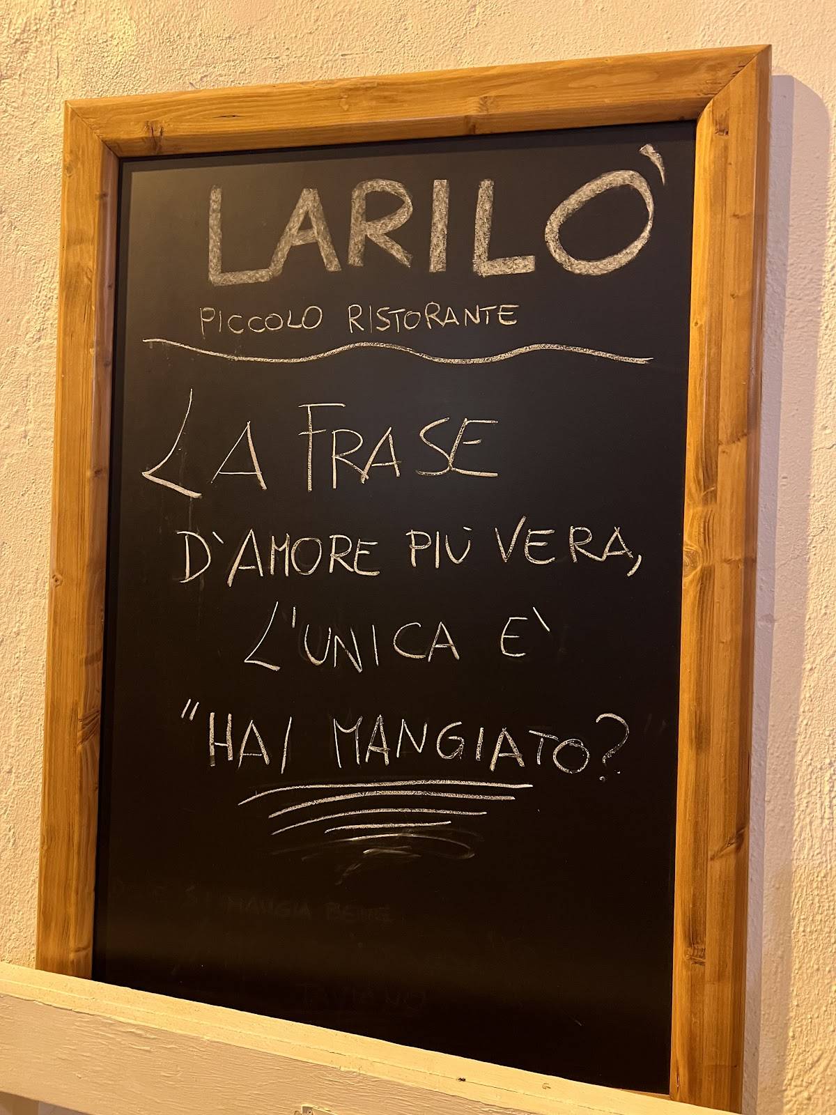Menu de Larilò - Santa Caterina