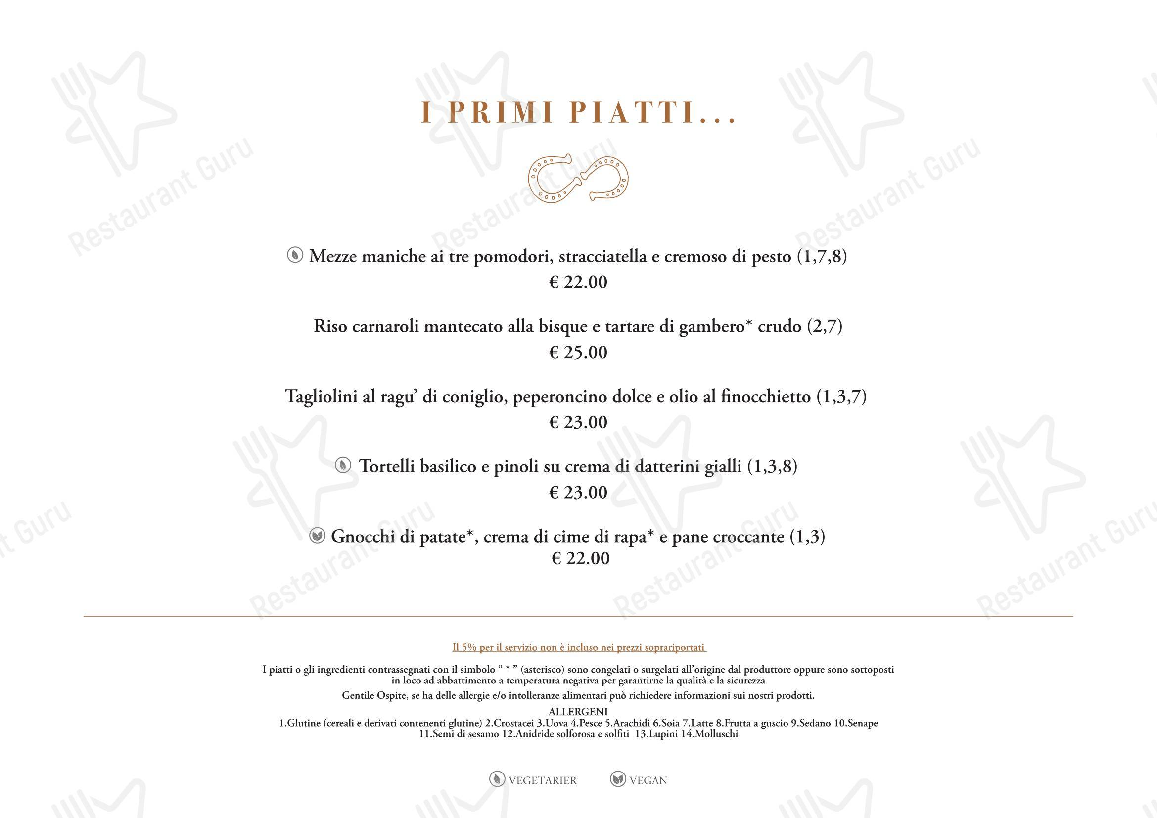 Menu bar pour Last Hall pub et bar