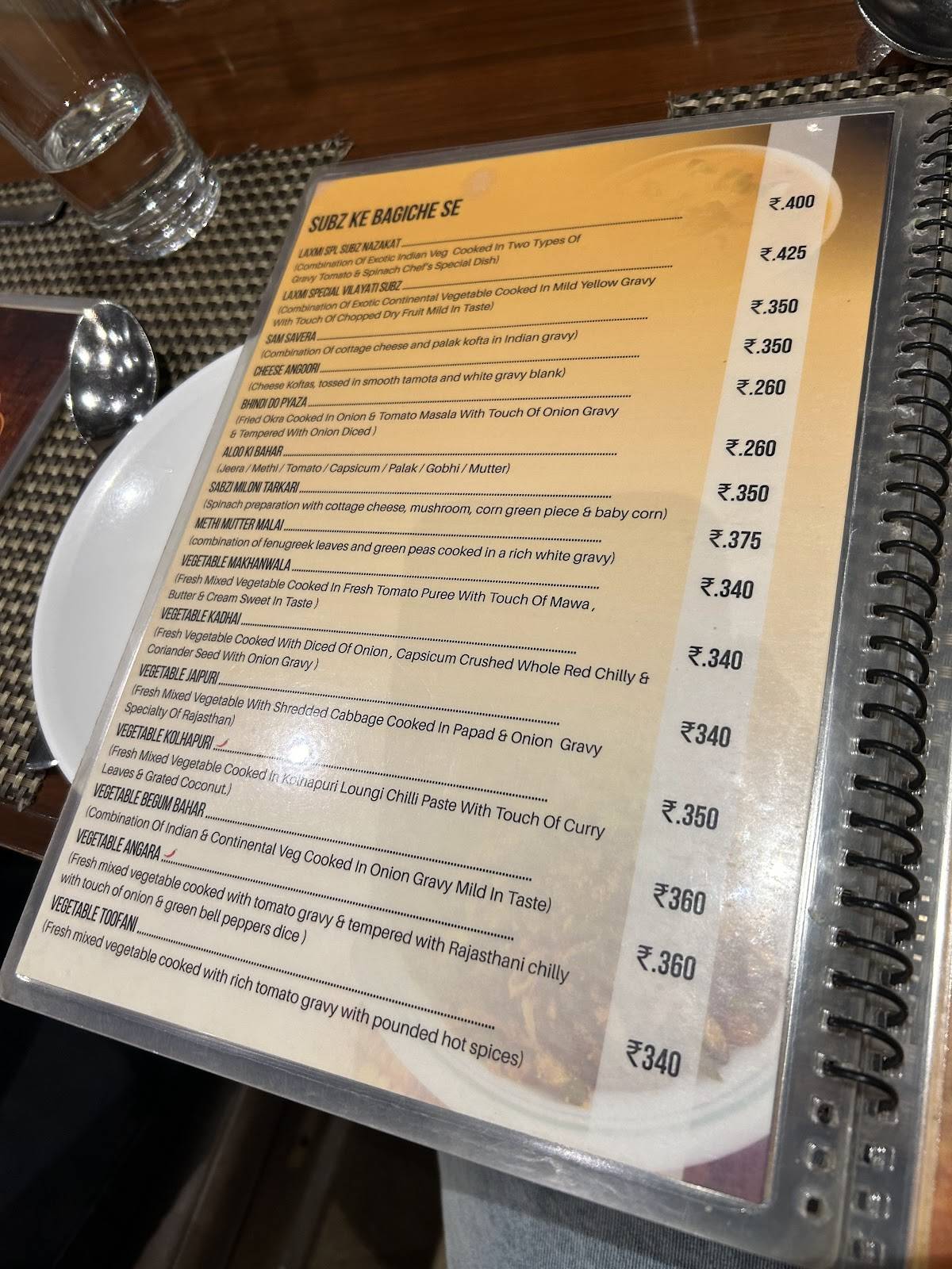 Laxmi Film City Restaurant menu