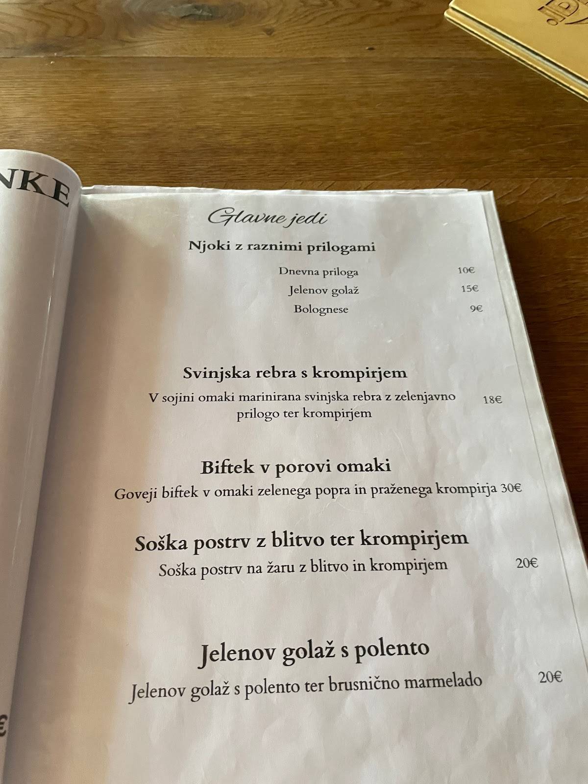 Menu di Lazar 