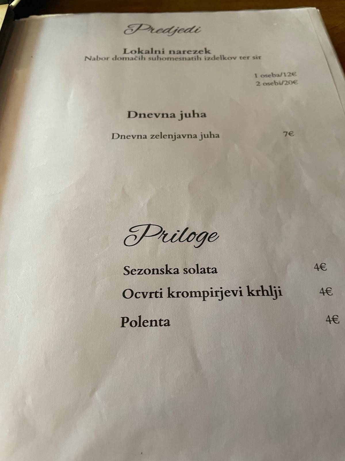 Menu di Lazar 