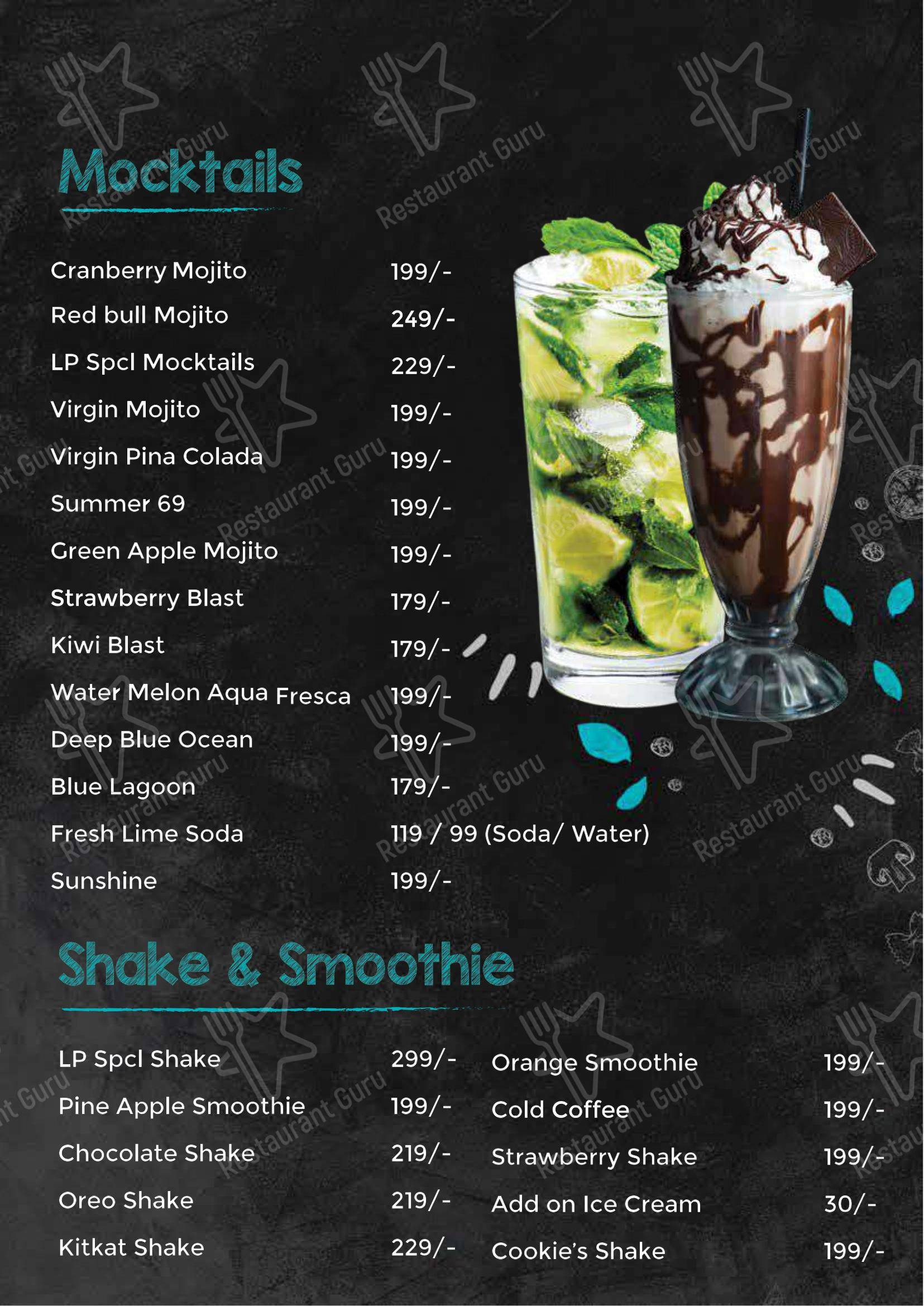 Menu for Lazzy Panda in Kolkata