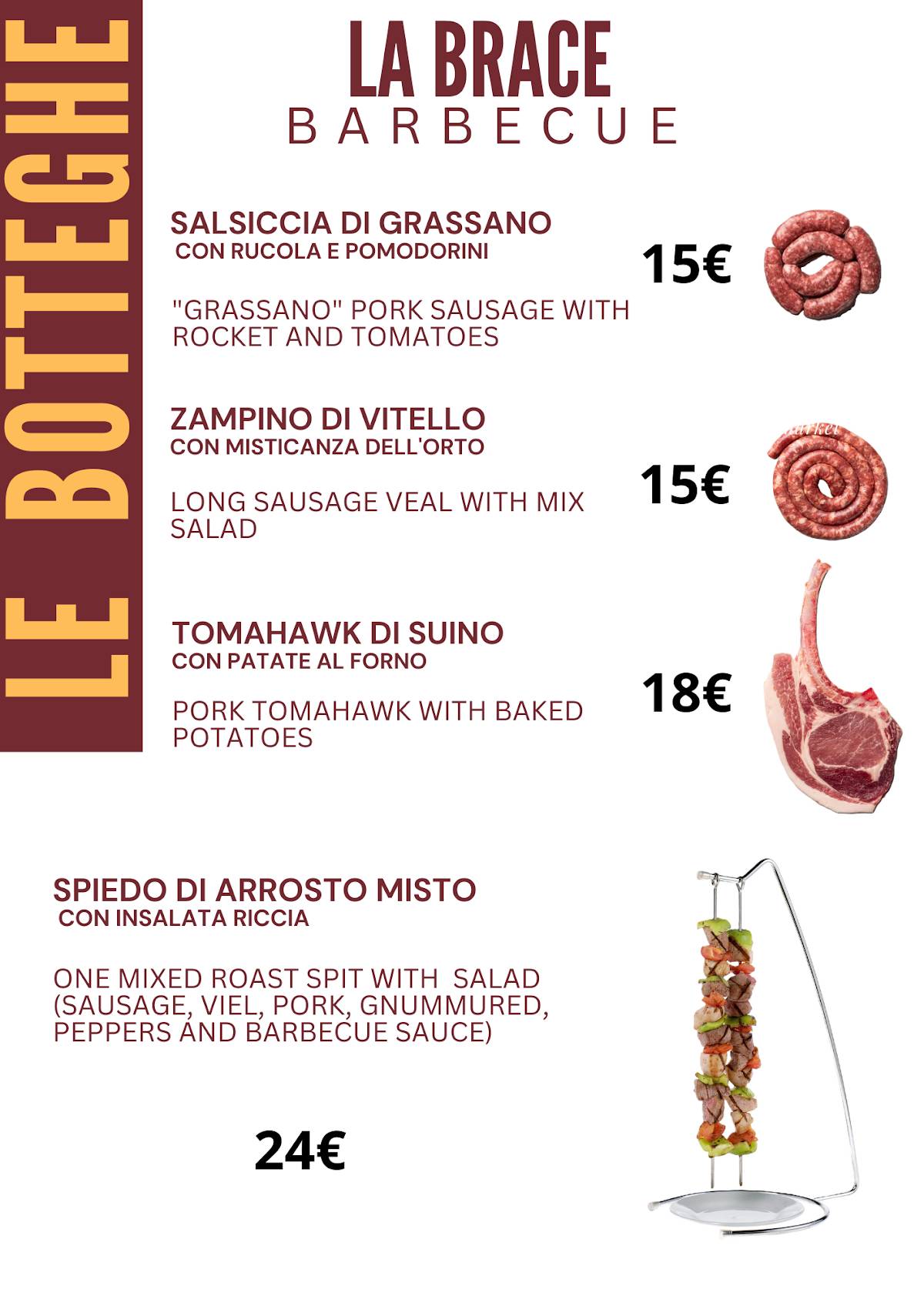 Menu di Le Botteghe Nuova Gestione 