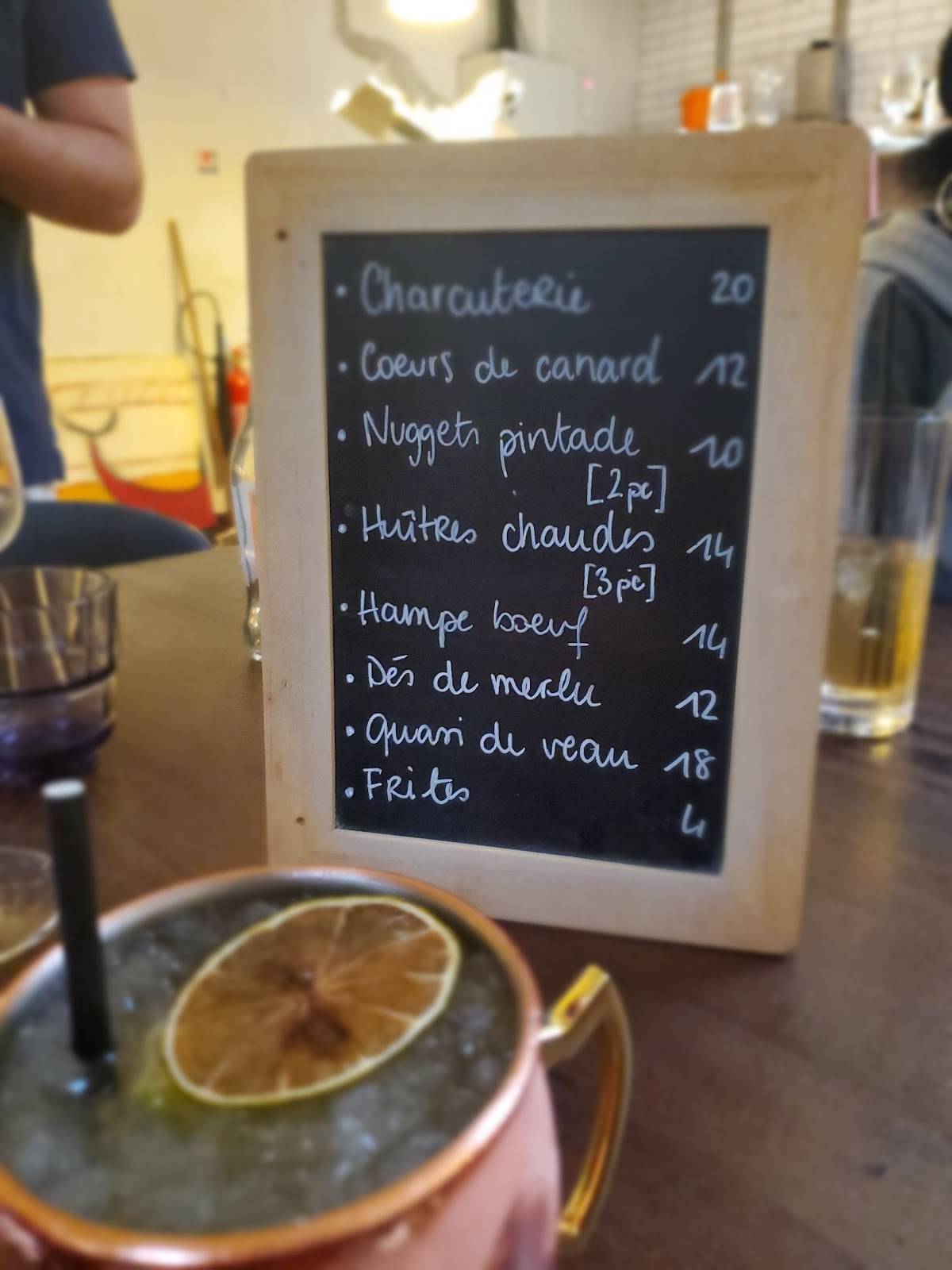 Menu de Le Dépôt