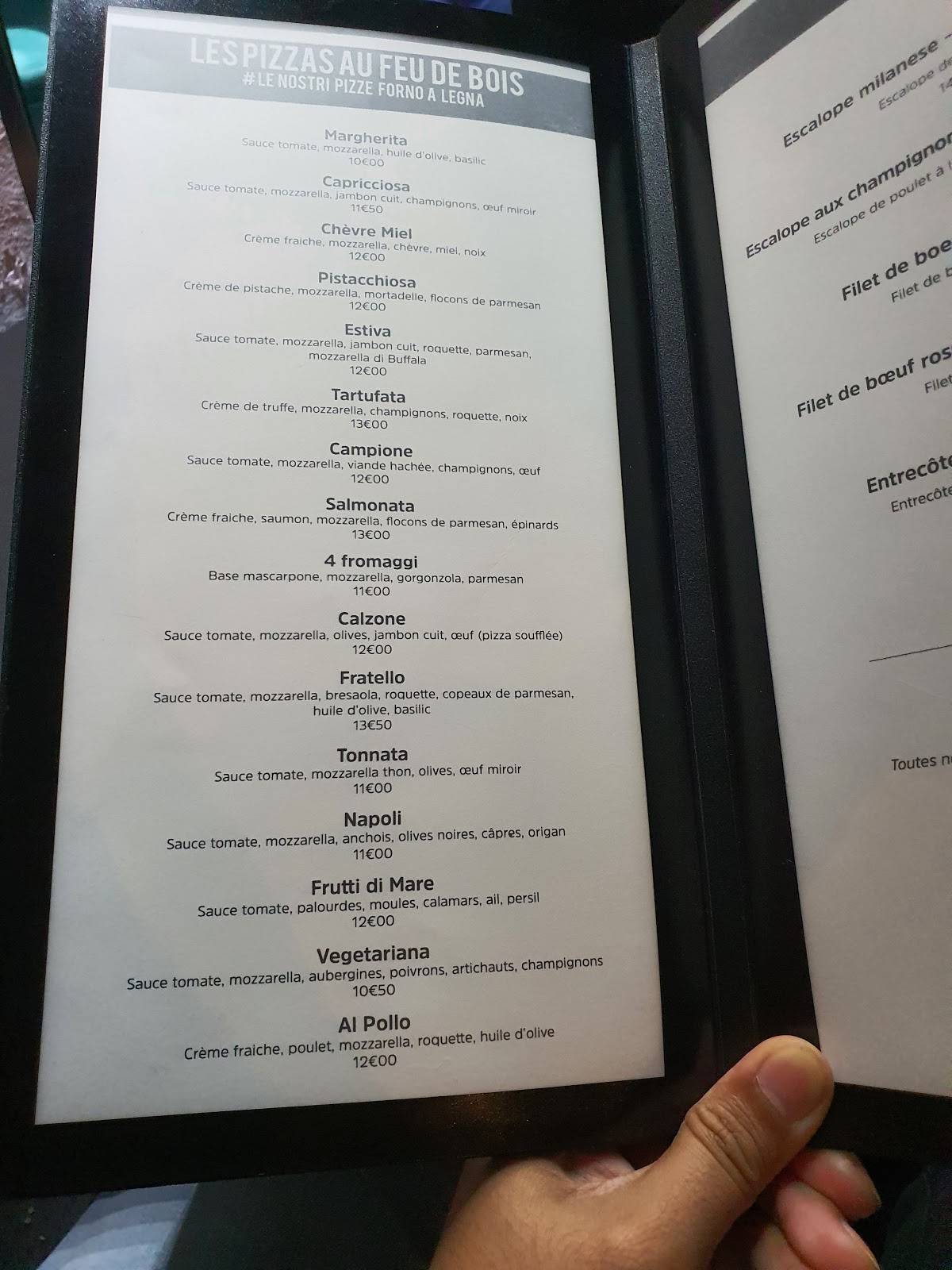 Menu de Fratello Restaurant Lounge