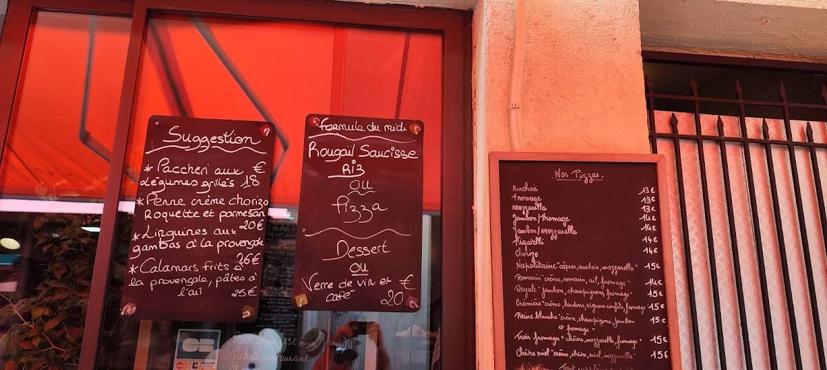 Menu de Le Romarin