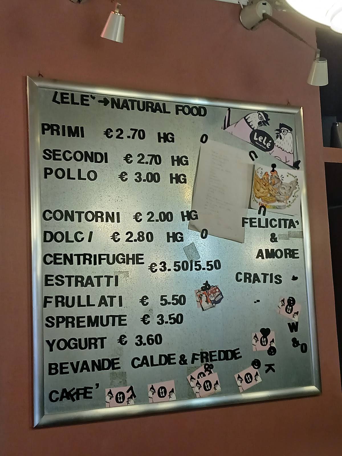 Menu de Lelé Natural Food