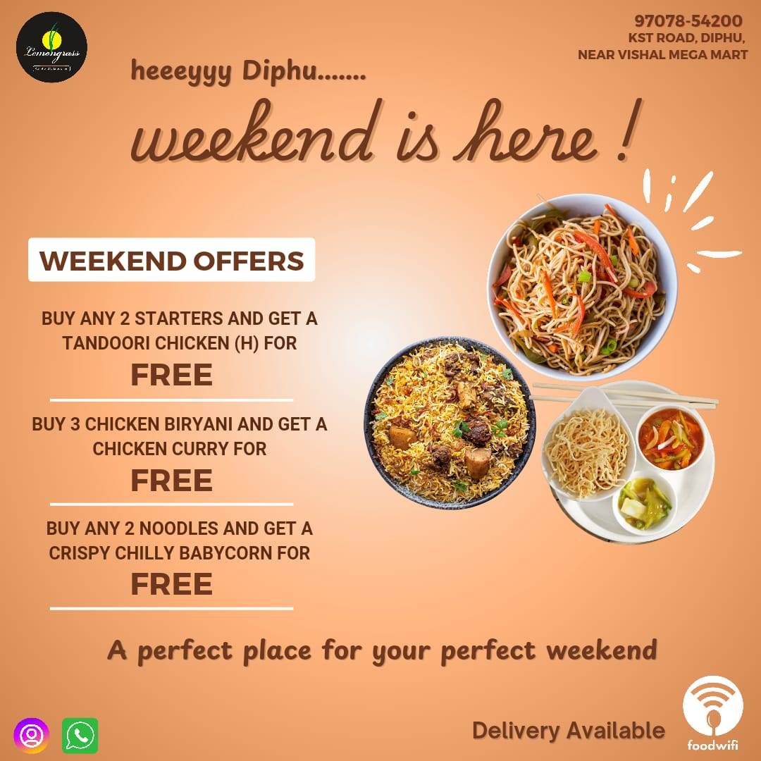 Lemongrass Restaurant menu