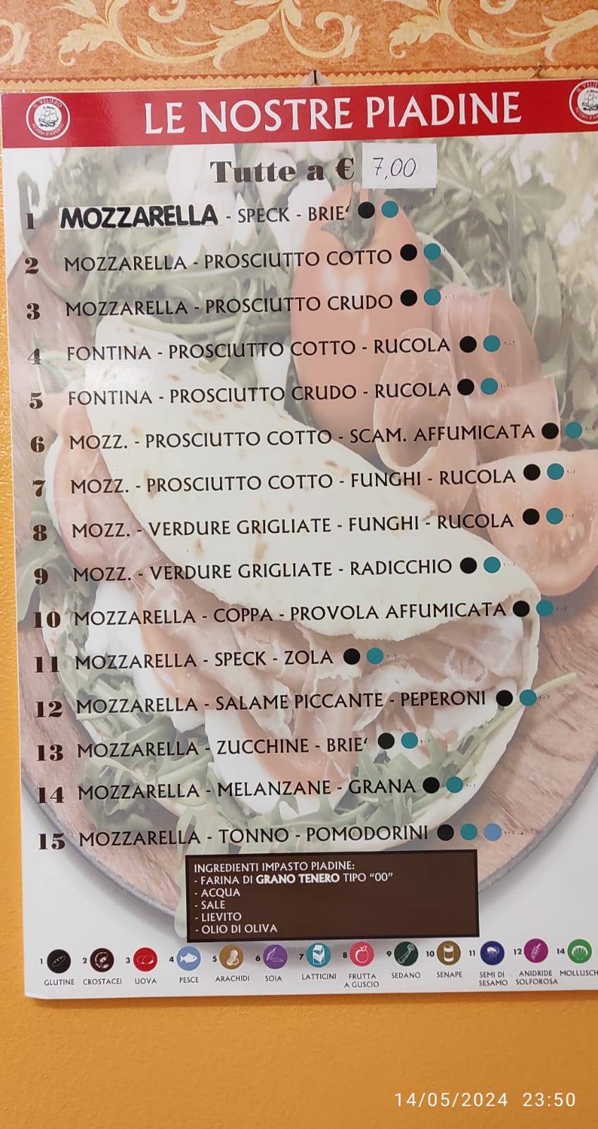 Menu di Pizzeria Il Veliero 