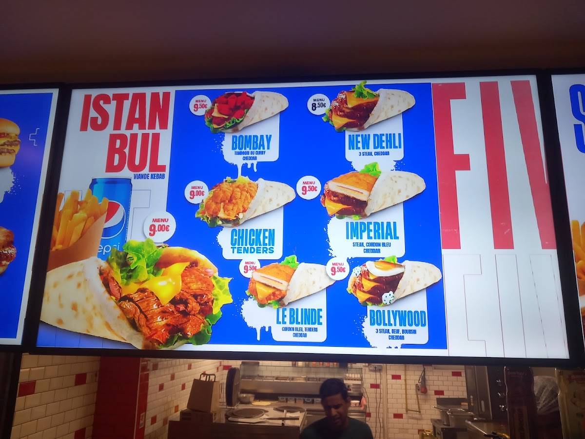 Menu de Level Five