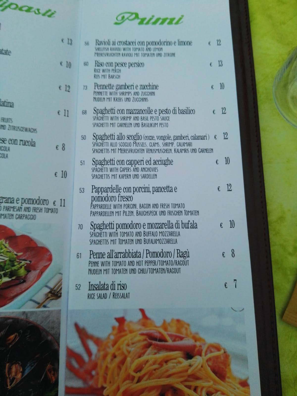 Menu di Victoria Beach 