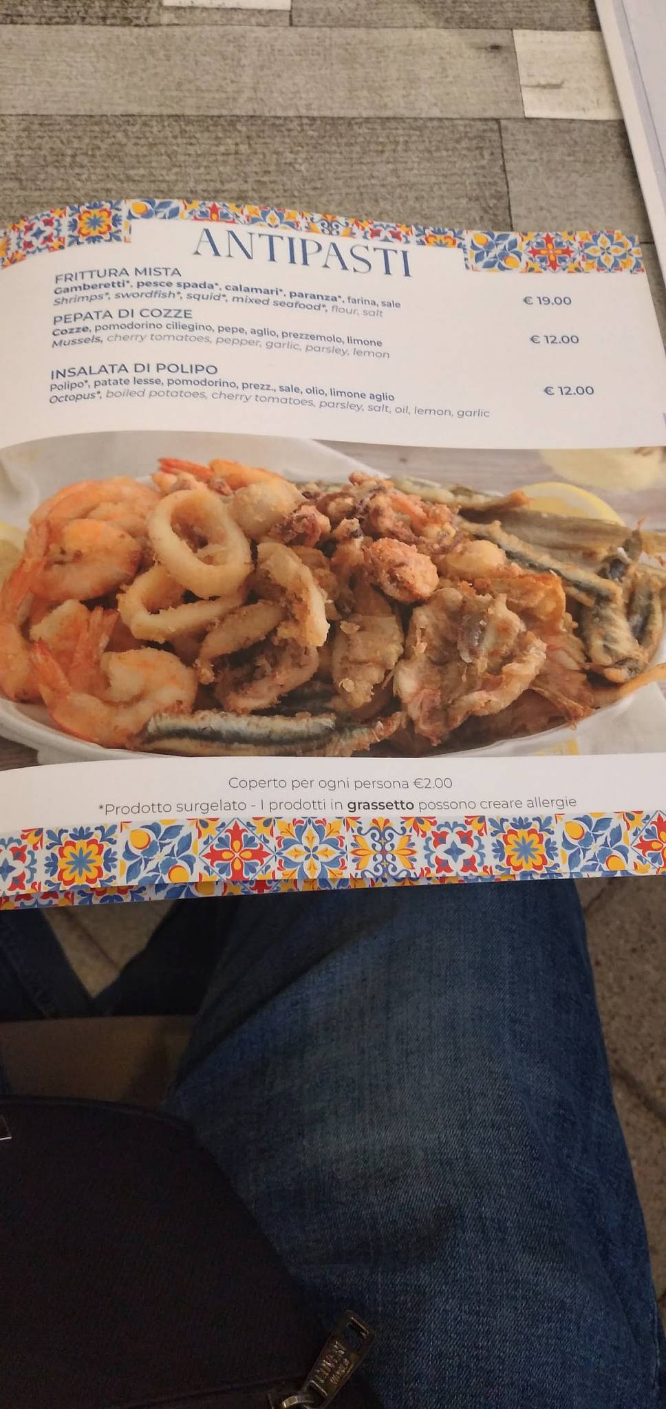 Menu di Pizzeria Al Pizzico 