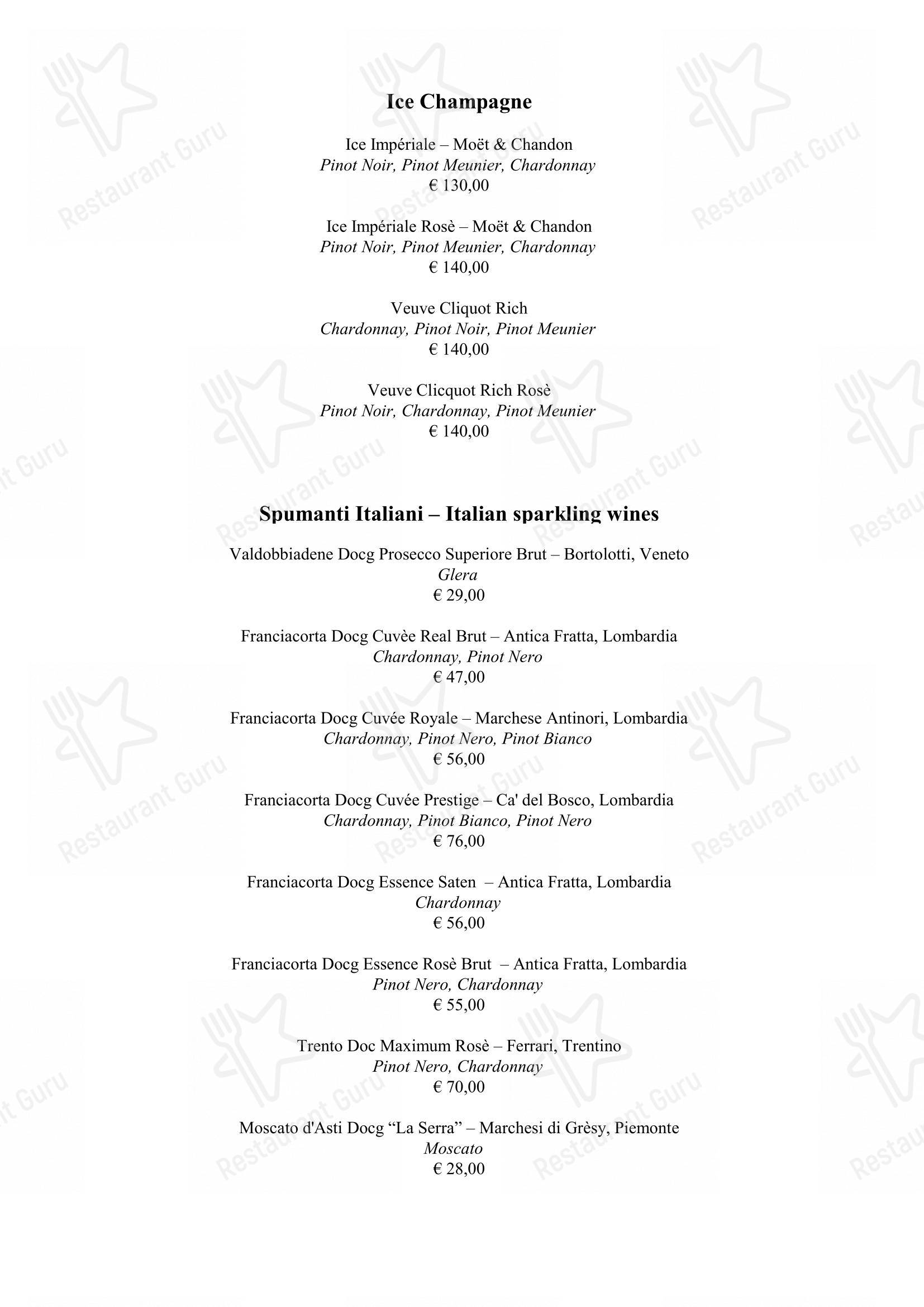 Menu per Life ristorante