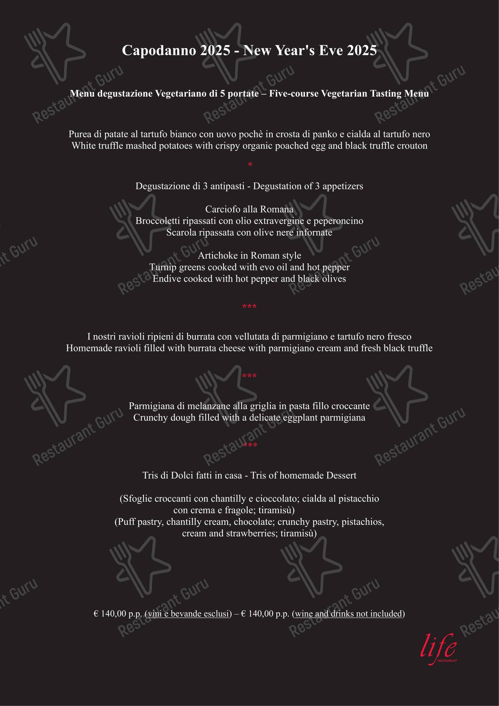 Menu di Life - Основное меню