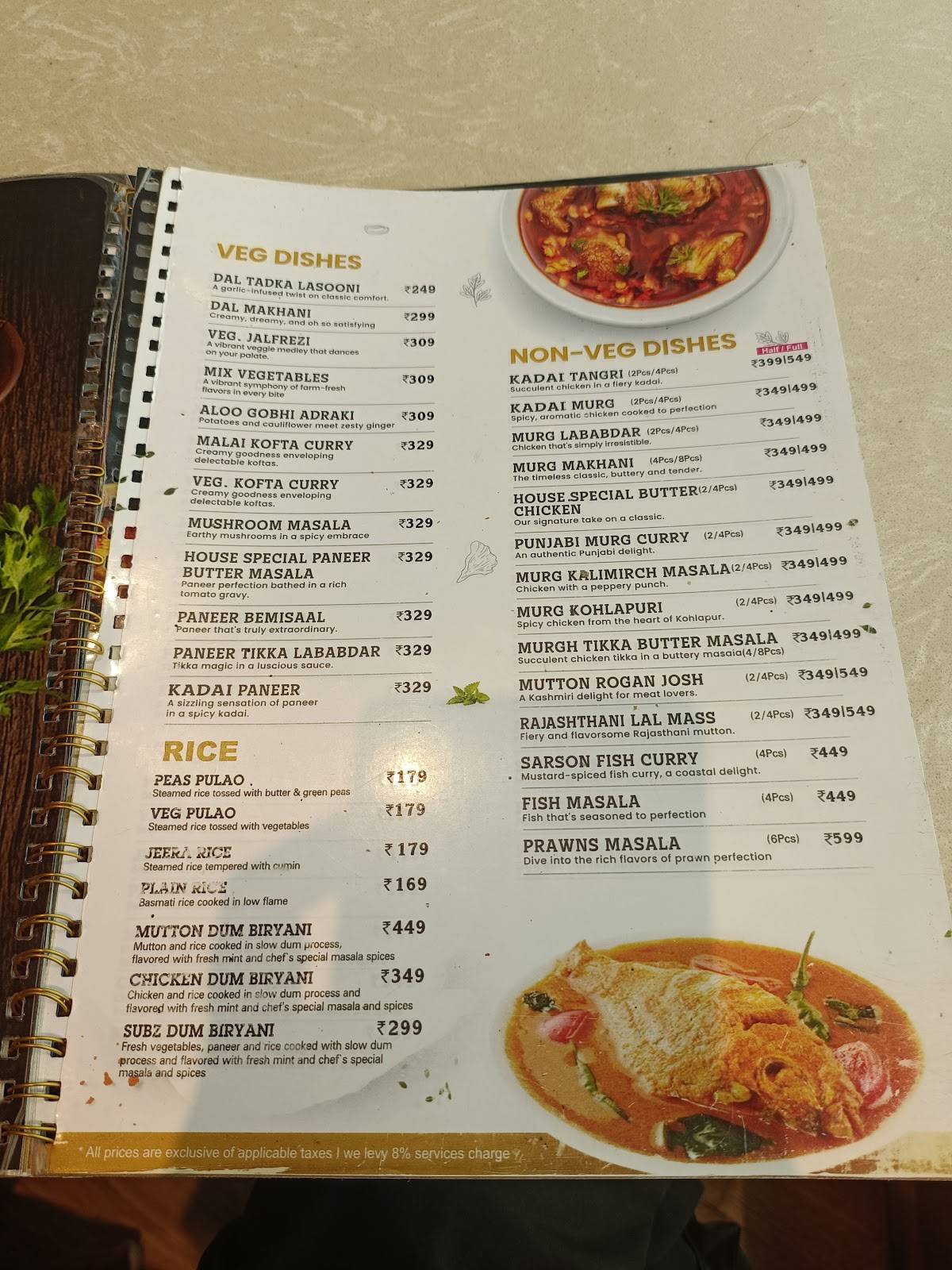 Lighthouse Cafe menu