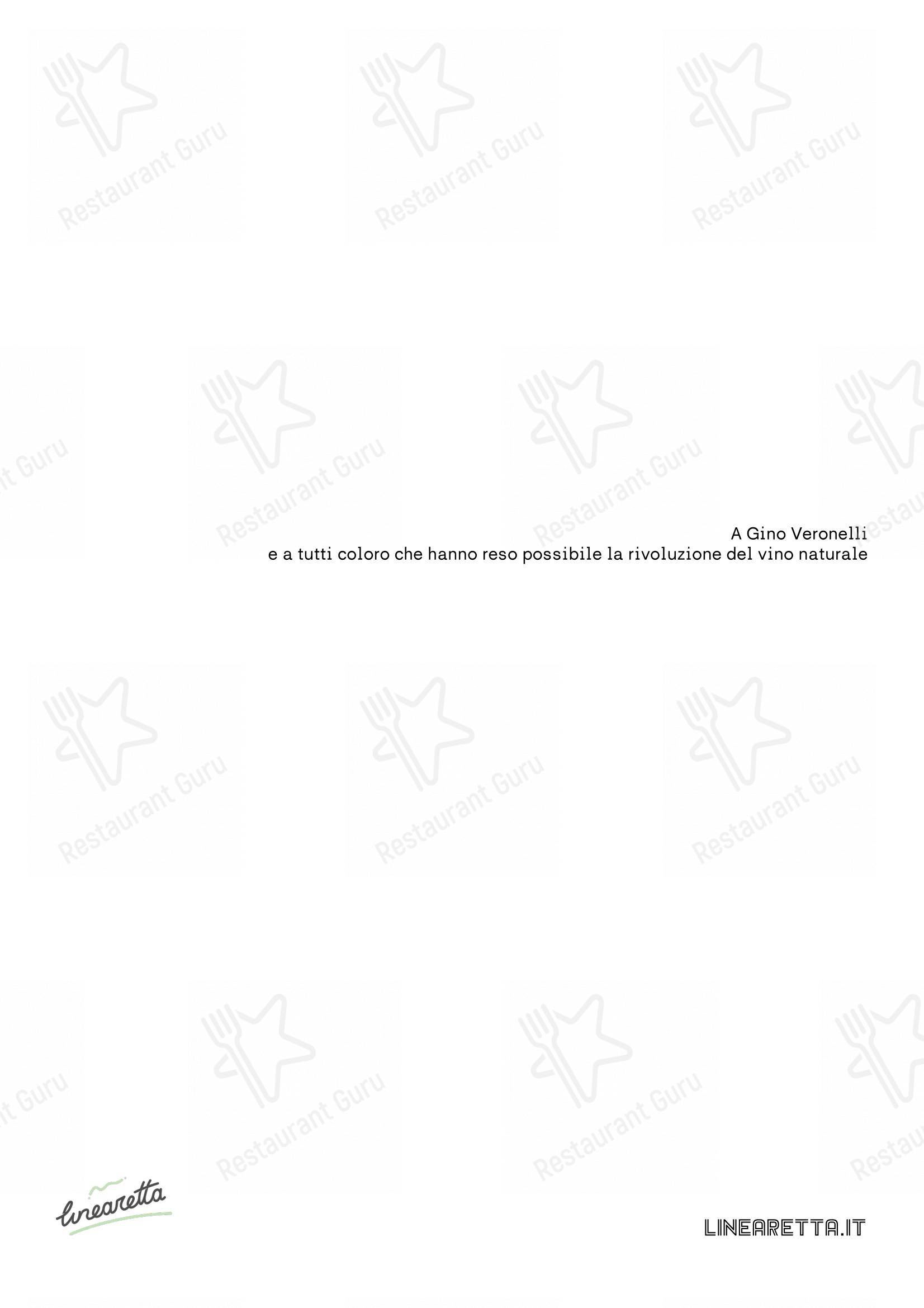 Menu per Linearetta ristorante