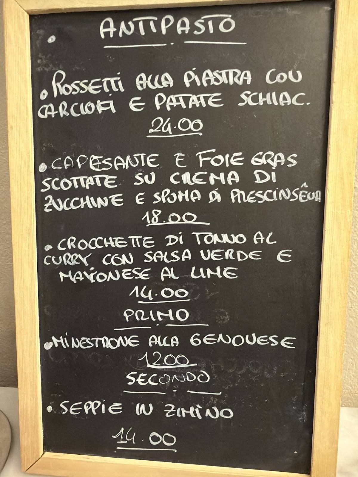 Menu di Locanda Spinola 