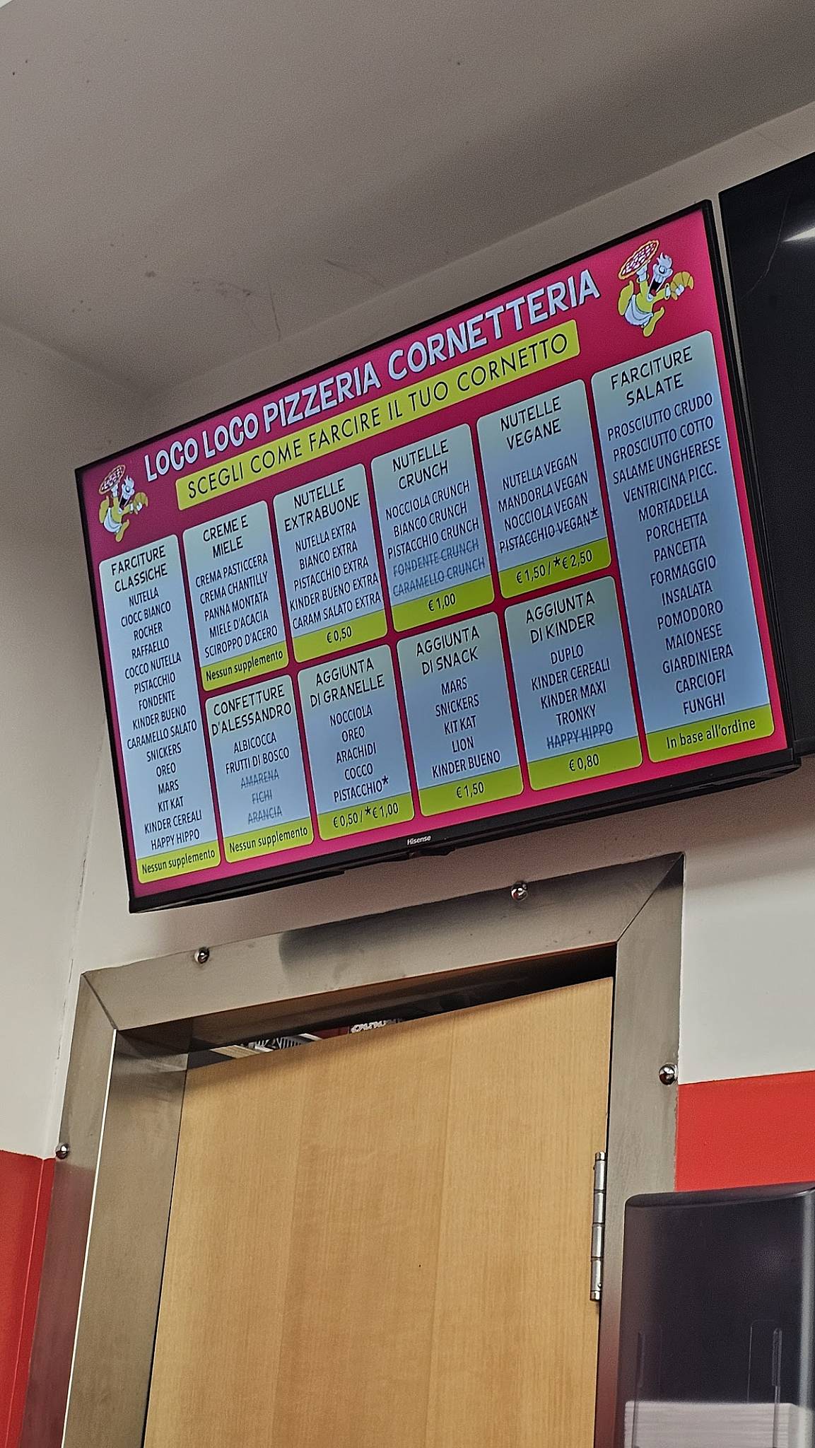 Menu di Loco Loco Pizzeria Città Sant' Angelo 