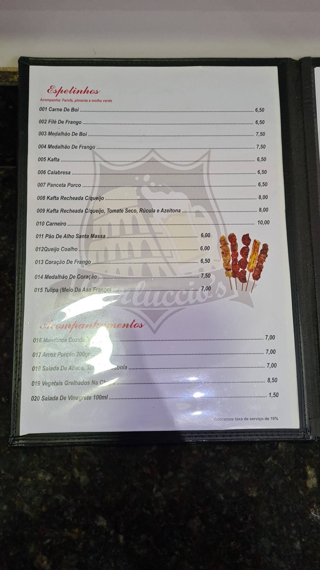 Poscai Bier cardápio