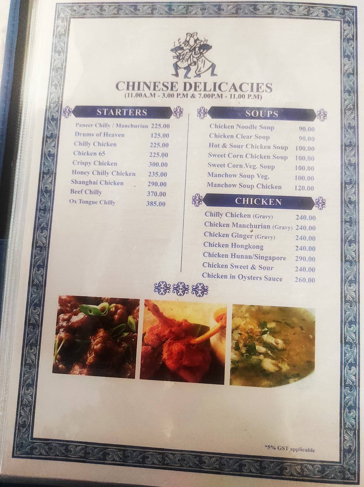 Longuinhos Bar, Restaurant & Confectioners menu