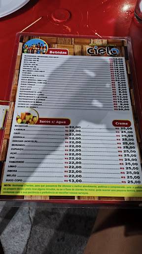 Lú Espetos cardápio