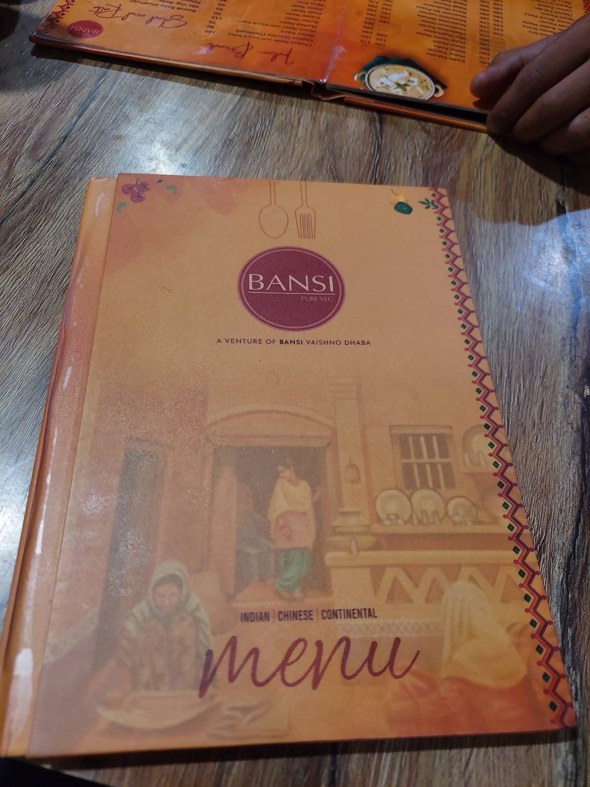 Bansi Pure Veg menu