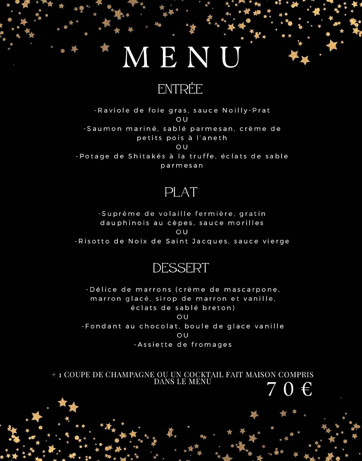 Menu de Restaurant Valmidi