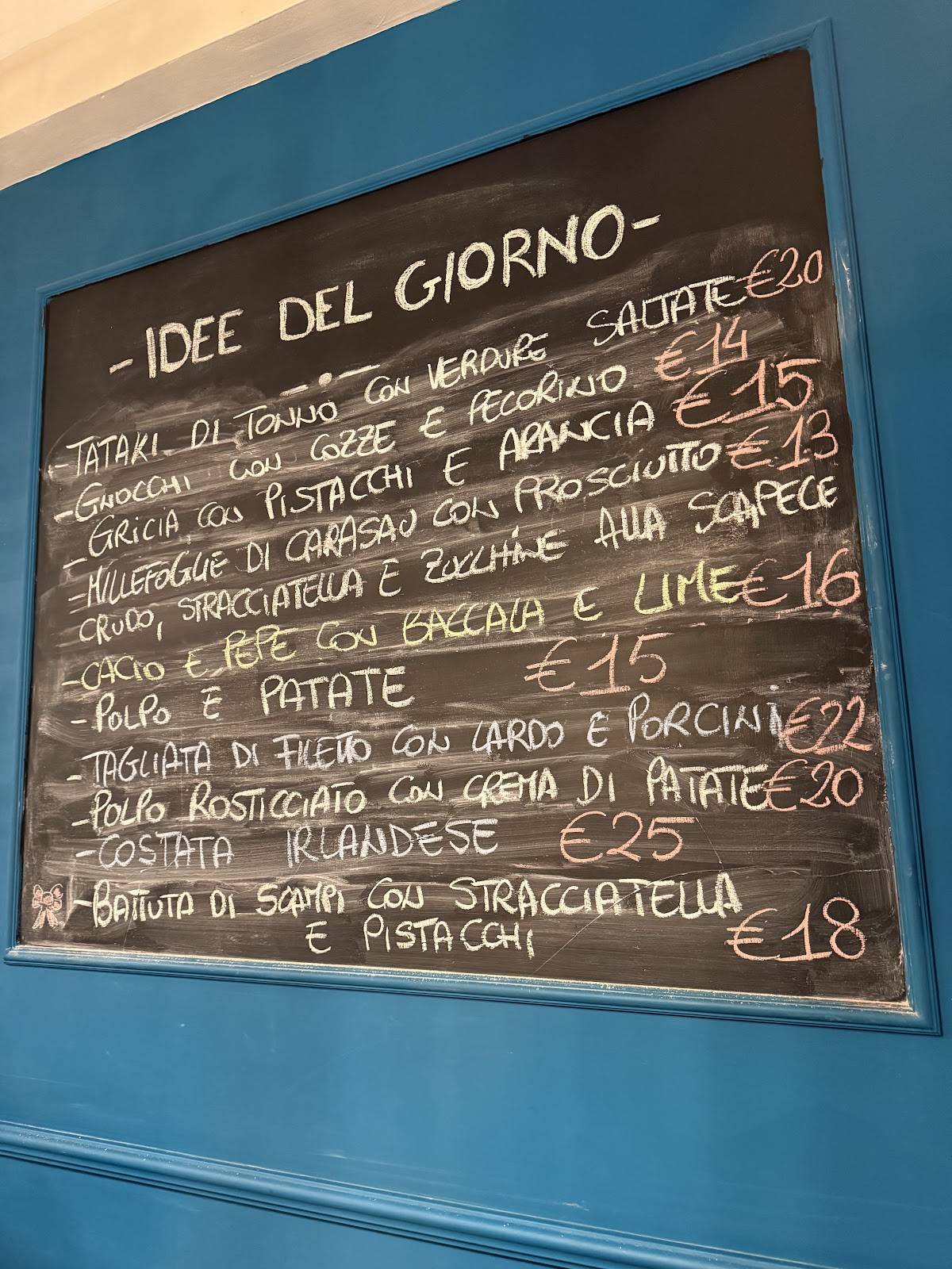 Menu di MANCO Ristorante Piazza Bologna 