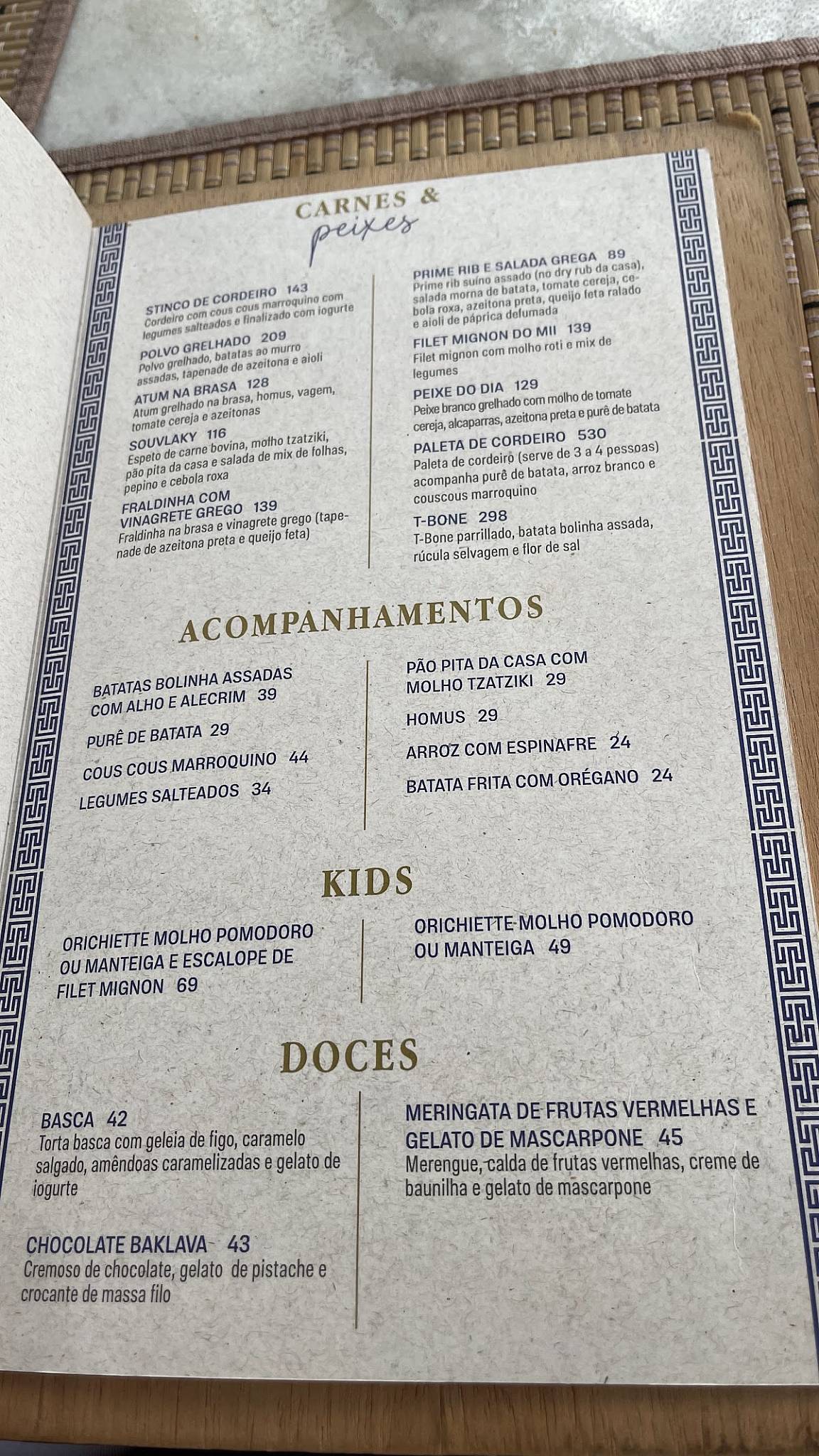 MII ROOFTOP - Vila Anália cardápio