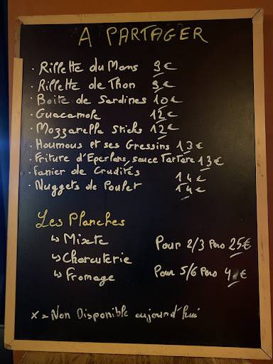 Menu de MILTON