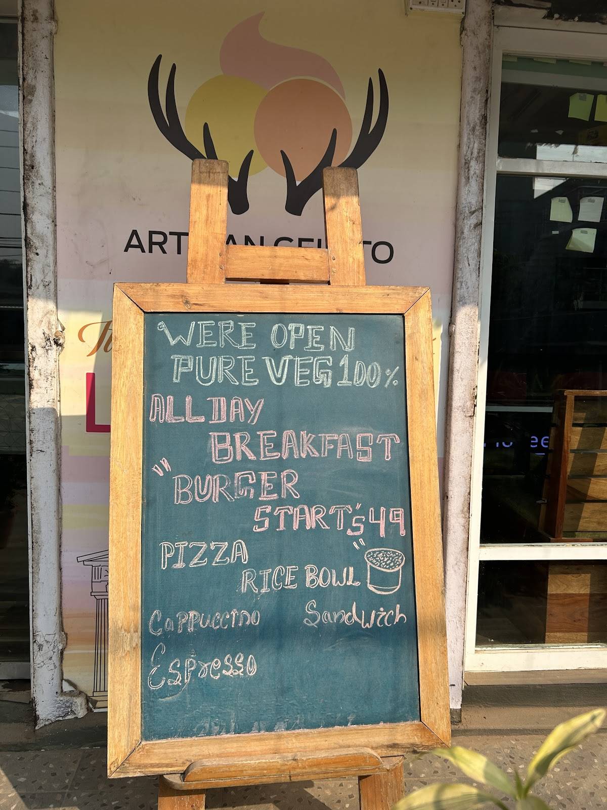 Mad Moose Italian Ice Cream menu