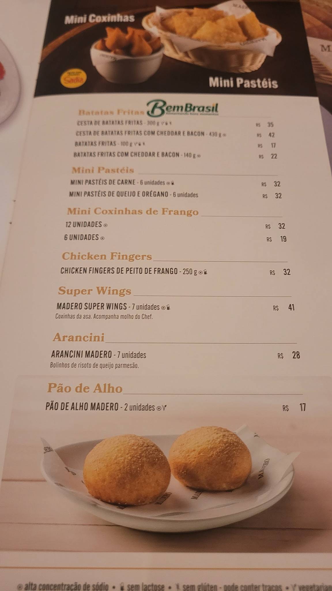 Madero Steak House União Osasco cardápio