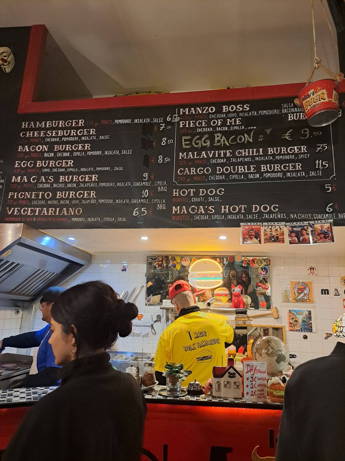 Menu di Maga's Burger Pigneto 
