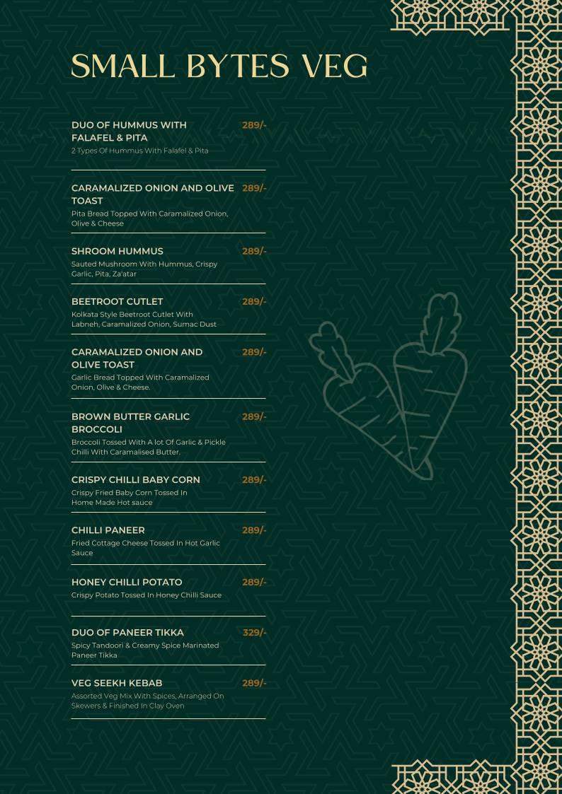 Majlis - The Terrace Talk menu