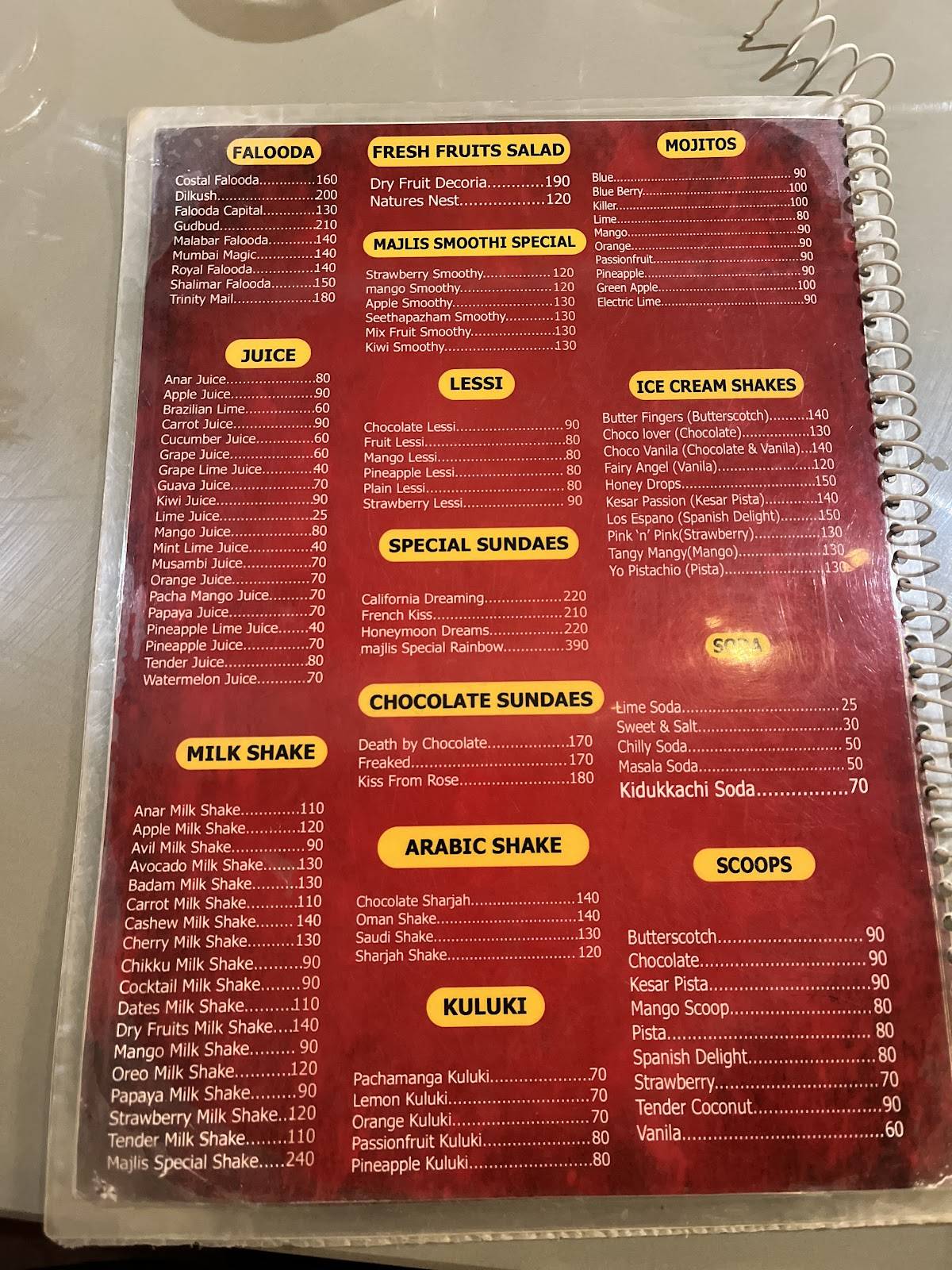 Majlis menu