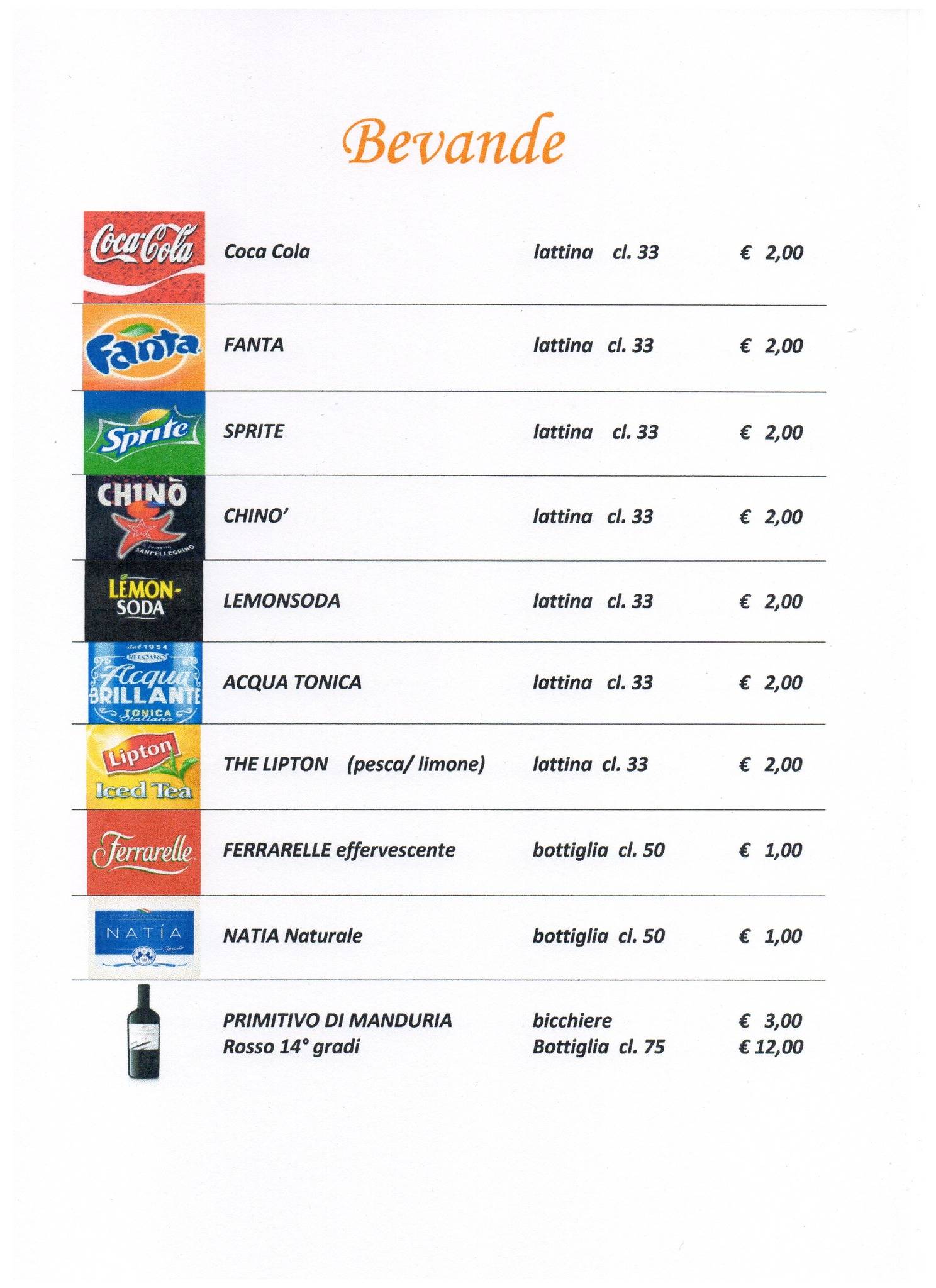 Menu di Mala Rupa Pub 
