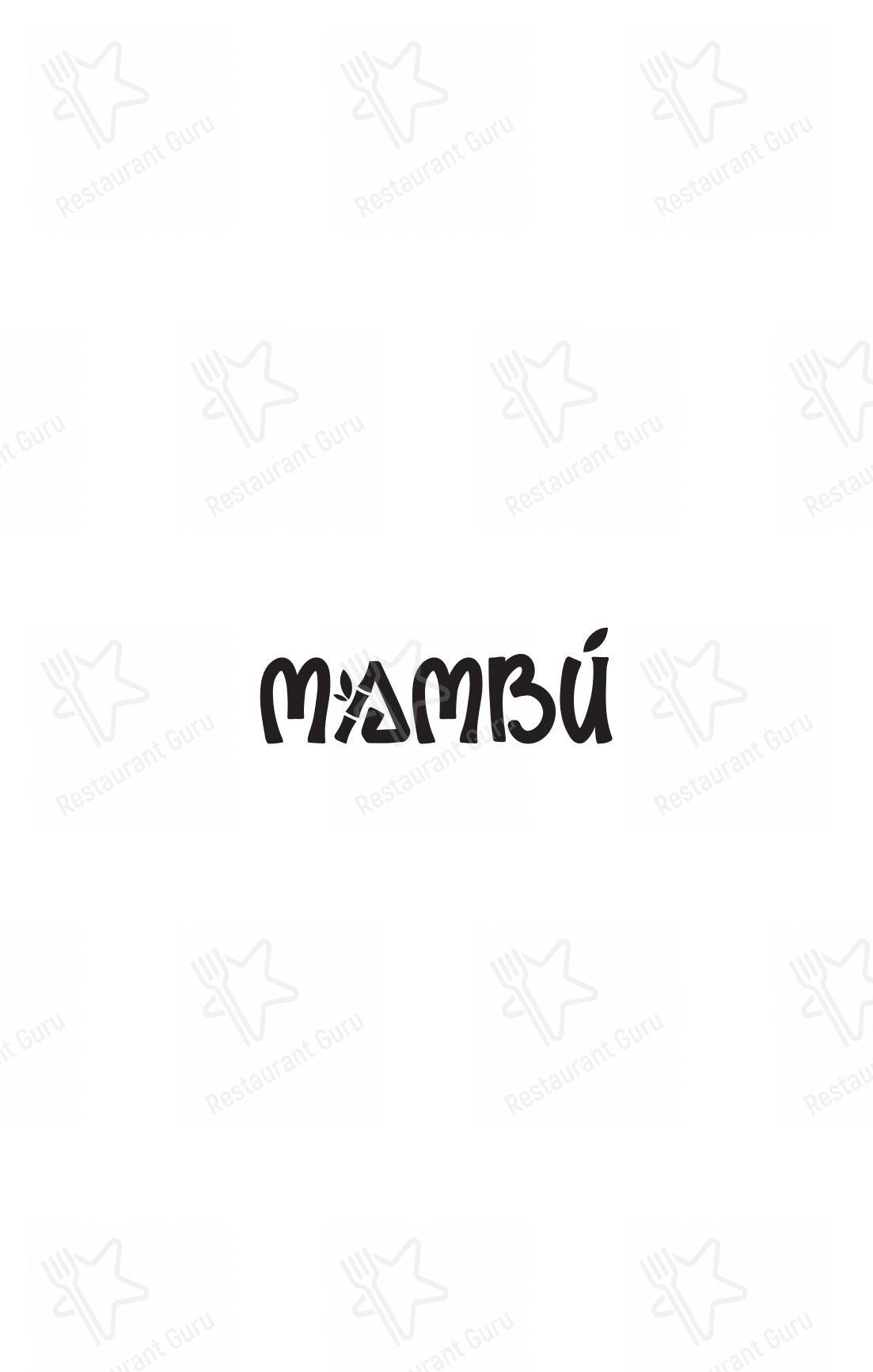 Menu di Mambù - Poke & More - Menu