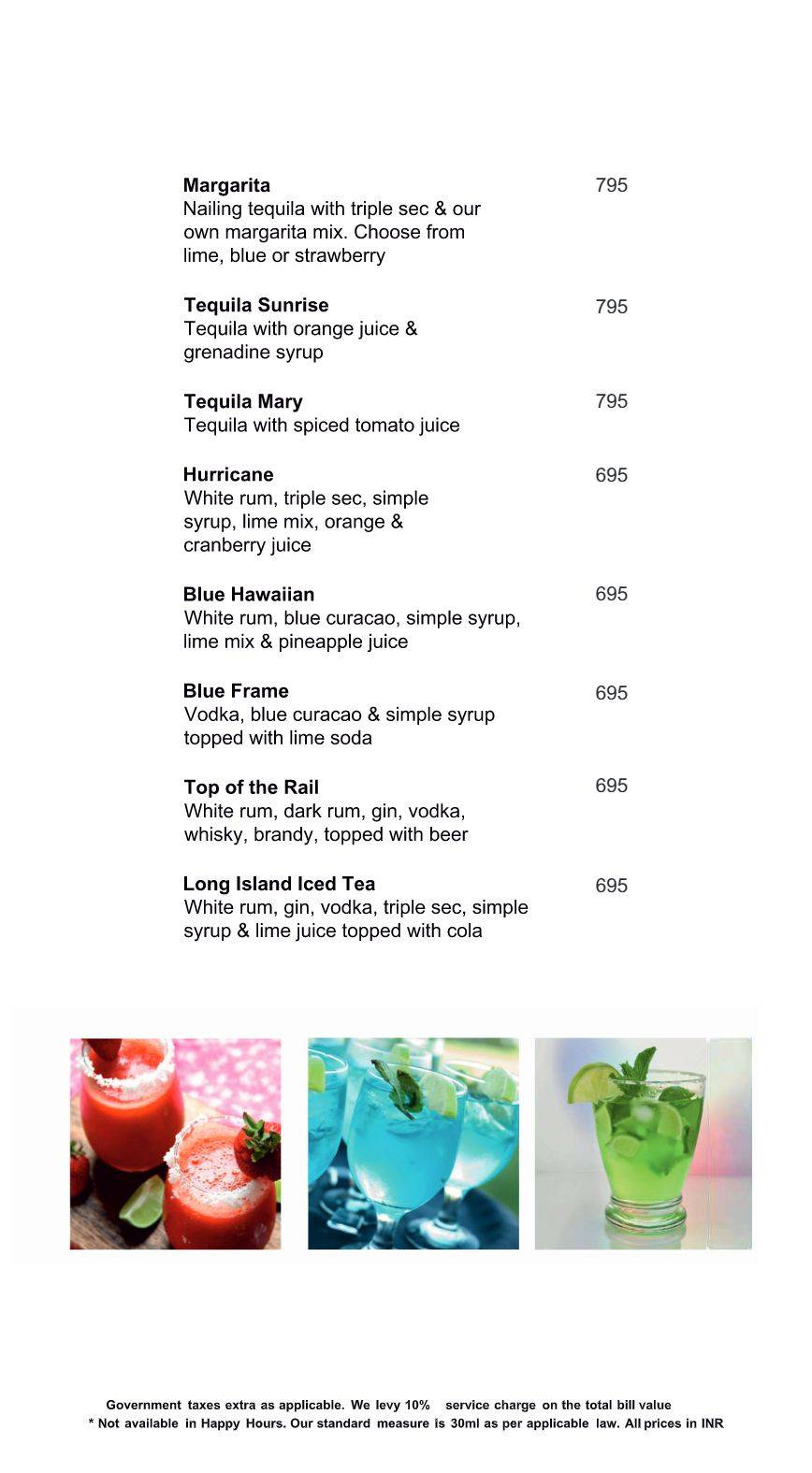 Mandarin Trail menu