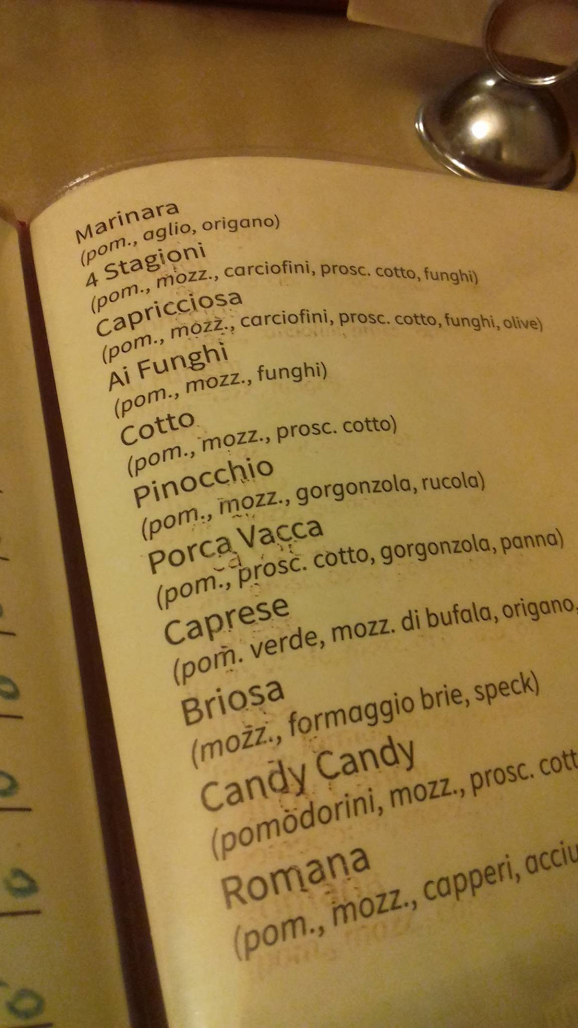 Menu di Marechiaro 